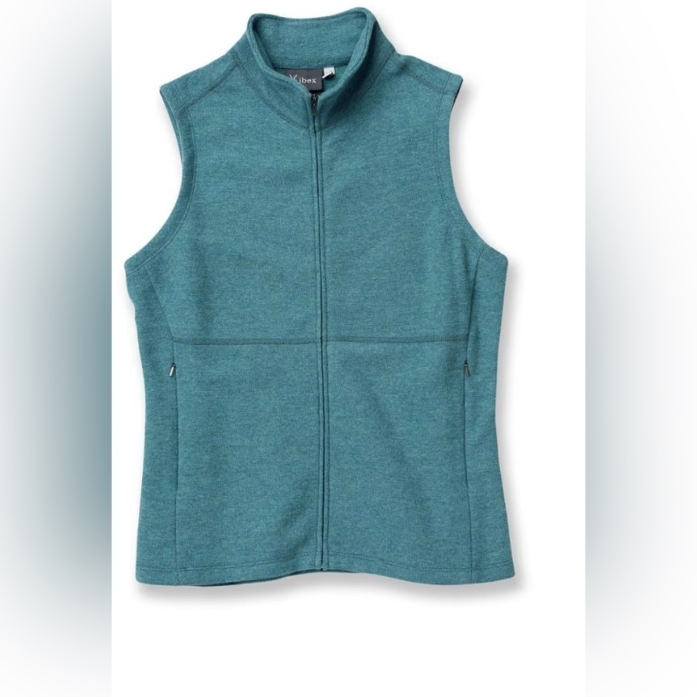 Ibex
Carrie Vest - Women's merino size small bleu/ green